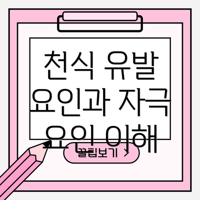 천식 유발 요인과 자극 요인 이해