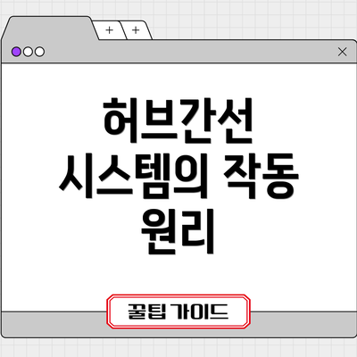 허브간선 시스템의 작동 원리
